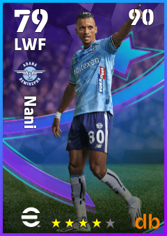 Nani — LWF, OVR 79, MAX 90