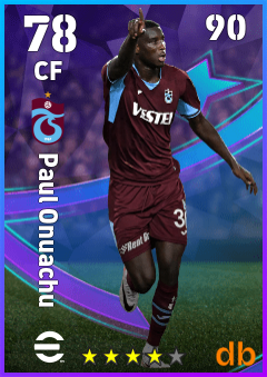 Paul Onuachu — CF, OVR 78, MAX 90