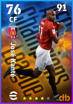 José Kanté — CF, OVR 76, MAX 91