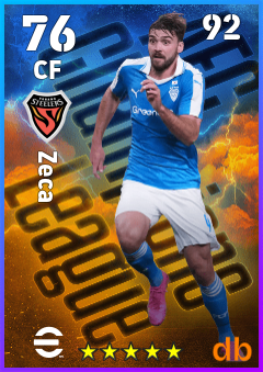 Zeca — CF, OVR 76, MAX 92