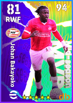 Johan Bakayoko eFootball player card