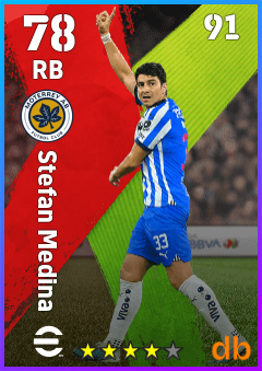 Stefan Medina — RB, OVR 78, MAX 91