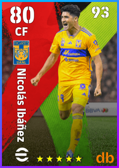 Nicolás Ibáñez — CF, OVR 80, MAX 93