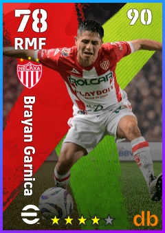 Brayan Garnica — RMF, OVR 78, MAX 90