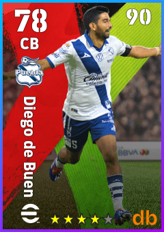 Diego de Buen — CB, OVR 78, MAX 90