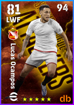 Lucas Ocampos — LWF, OVR 81, MAX 94