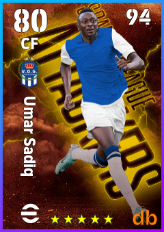 Umar Sadiq — CF, OVR 80, MAX 94