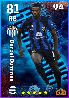 Denzel Dumfries — RB, OVR 81, MAX 94
