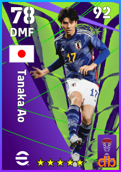 Tanaka Ao — DMF, OVR 78, MAX 92