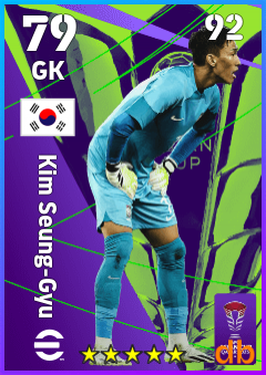 Kim Seung-Gyu — GK, OVR 79, MAX 92