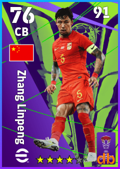 Zhang Linpeng — CB, OVR 76, MAX 91