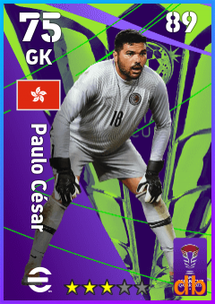 Paulo César — GK, OVR 75, MAX 89