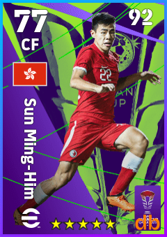 Sun Ming-Him — CF, OVR 77, MAX 92