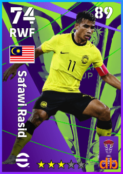 Safawi Rasid — RWF, OVR 74, MAX 89