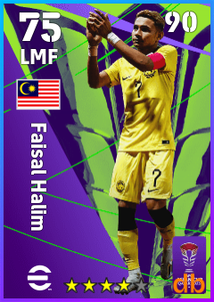 Faisal Halim — LMF, OVR 75, MAX 90