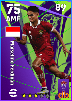 Marselino Ferdinan — AMF, OVR 75, MAX 89
