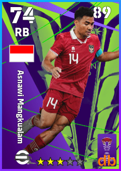 Asnawi Mangkualam — RB, OVR 74, MAX 89