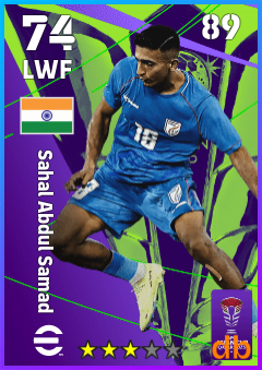 Sahal Abdul Samad — LWF, OVR 74, MAX 89