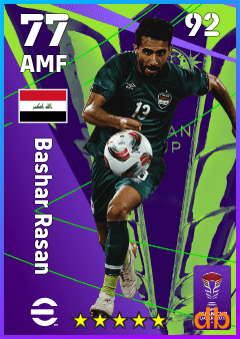 Bashar Rasan — AMF, OVR 77, MAX 92