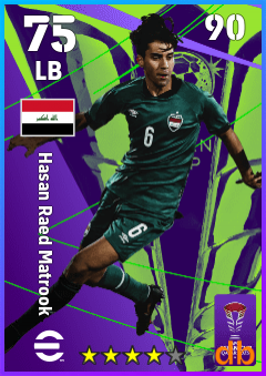 Hasan Raed Matrook — LB, OVR 75, MAX 90