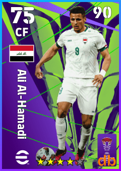 Ali Al-Hamadi — CF, OVR 75, MAX 90