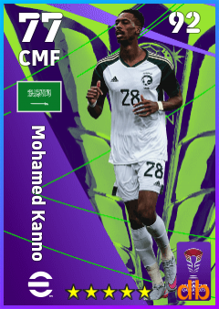 Mohamed Kanno — CMF, OVR 77, MAX 92