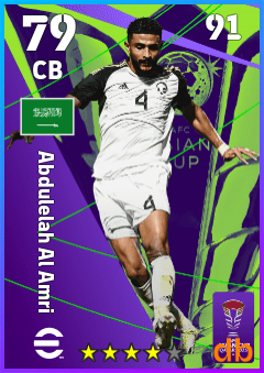 Abdulelah Al Amri — CB, OVR 79, MAX 91