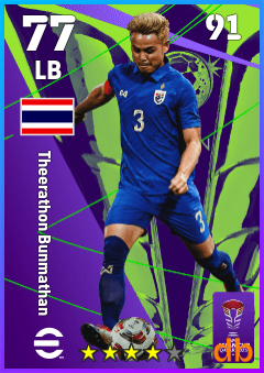 Theerathon Bunmathan — LB, OVR 77, MAX 91