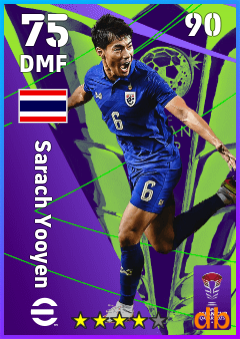 Sarach Yooyen — DMF, OVR 75, MAX 90