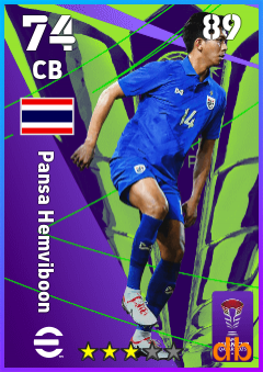 Pansa Hemviboon — CB, OVR 74, MAX 89