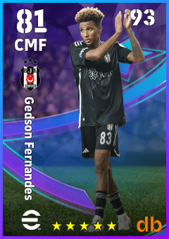 Gedson Fernandes — CMF, OVR 81, MAX 93