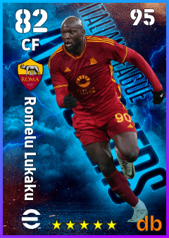 Romelu Lukaku — CF, OVR 82, MAX 95