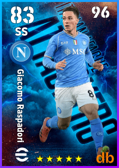 Giacomo Raspadori — SS, OVR 83, MAX 96