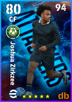 Joshua Zirkzee — CF, OVR 80, MAX 94