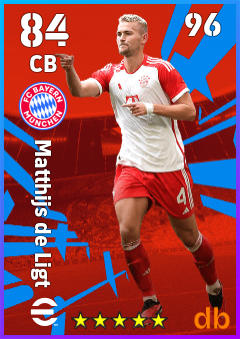 Matthijs de Ligt — CB, OVR 84, MAX 96