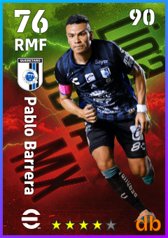 Pablo Barrera — RMF, OVR 76, MAX 90