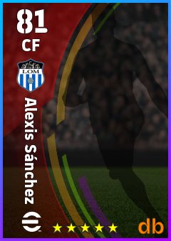 Alexis Sánchez — CF, OVR 81, MAX 81
