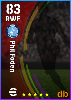 Phil Foden — RWF, OVR 83, MAX 83