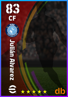 Julián Alvarez eFootball player card
