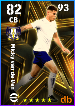 Micky van de Ven — CB, OVR 82, MAX 93