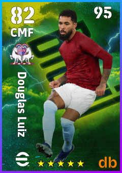 Douglas Luiz — CMF, OVR 82, MAX 95