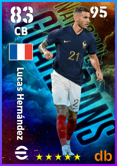 Lucas Hernández eFootball player card