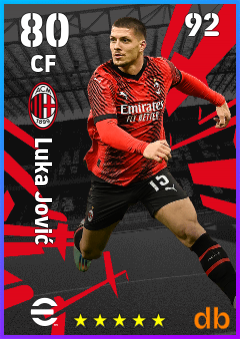Luka Jović — CF, OVR 80, MAX 92