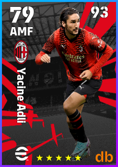 Yacine Adli — AMF, OVR 79, MAX 93