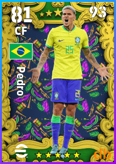 Pedro — CF, OVR 81, MAX 93