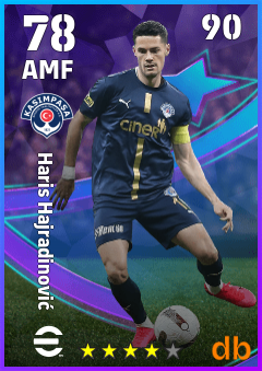 Haris Hajradinović — AMF, OVR 78, MAX 90