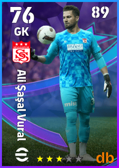 Ali Şaşal Vural — GK, OVR 76, MAX 89