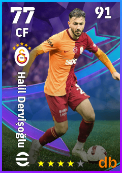 Halil Dervişoğlu — CF, OVR 77, MAX 91
