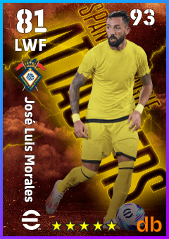José Luis Morales — LWF, OVR 81, MAX 93