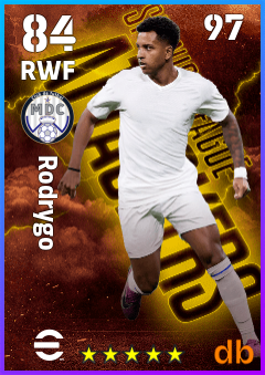 Rodrygo eFootball player card